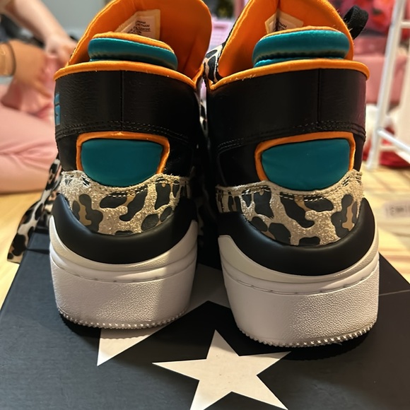 Converse ERX 260 Mid Athletic Fashion Sneakers 263808C Black Leopard - Picture 5 of 5